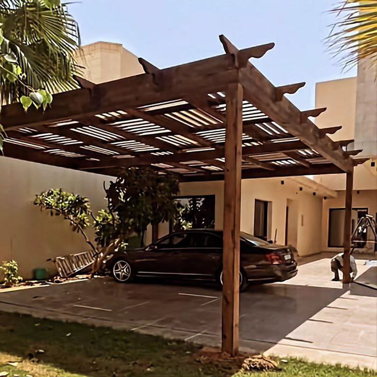 برجولات خشبية لحديقتك